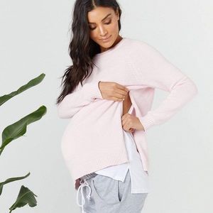 Bateau Crew Knit Nursing Top